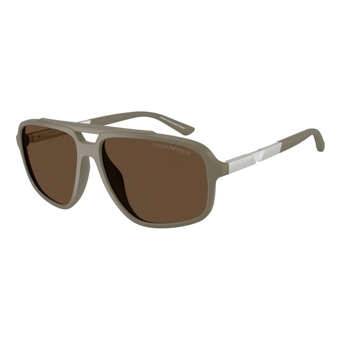 Emporio Armani Men's Sunglasses EA4236U 543773 - Grey Frame, Brown Lenses (59/15/145 mm)