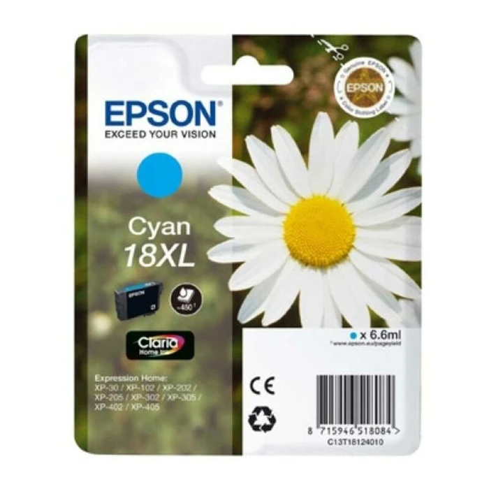 Αυθεντικό Μελάνι Epson C13T18124012 Κυανό