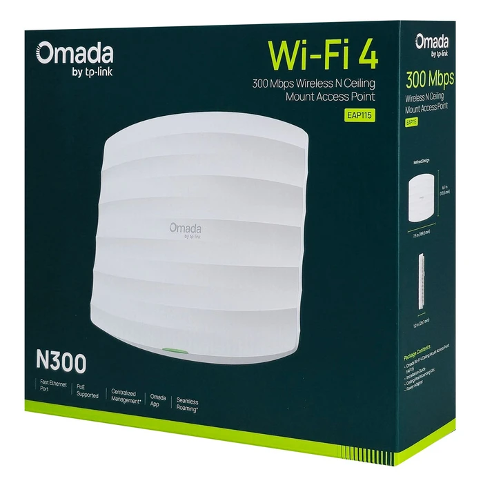 TP-Link EAP115 v1 Access Point Wi‑Fi 4 Single Band (2.4GHz)