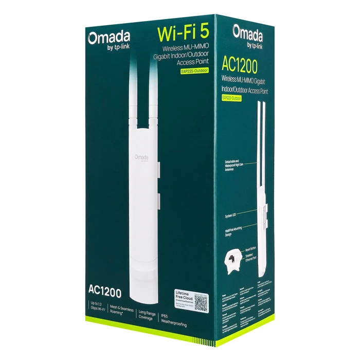 TP-LINK EAP225-OUTDOOR V3.20 AC1200 Dual-Band Outdoor Access Point (PoE)