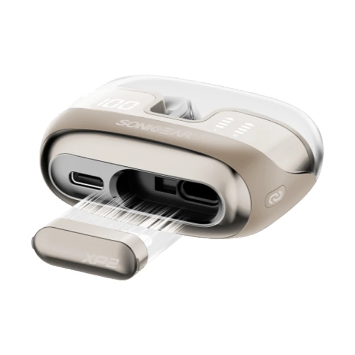 Bluetooth Handsfree Sonic Gear Dual Mode 2.4G/Bt5.4 Superior 4Mics Anc/Enc Xp2 Gold