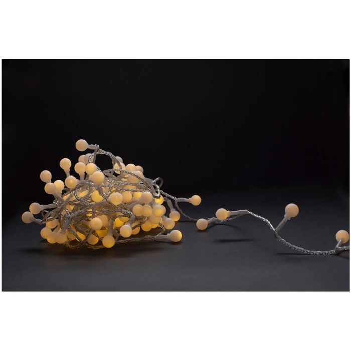 Χριστουγεννιάτικα Λαμπάκια Entac IP44 15mm Μπάλες 120LED 9m Θερμό