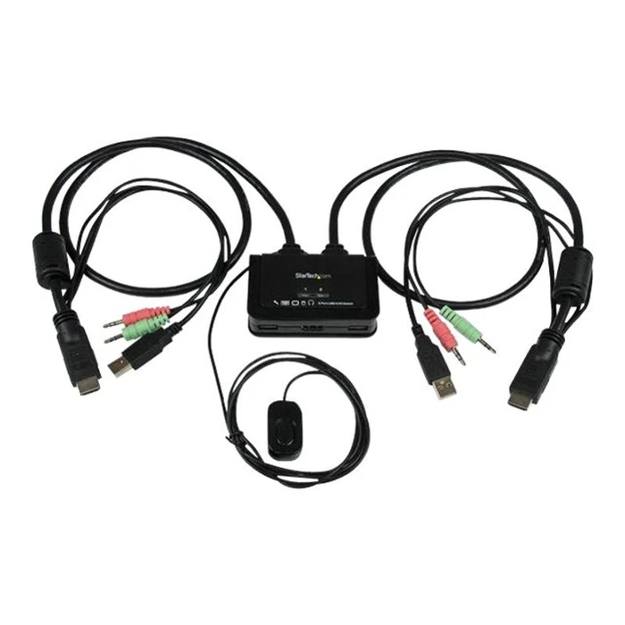 KVM Switch StarTech 2 Port USB HDMI with Audio and Remote Switch