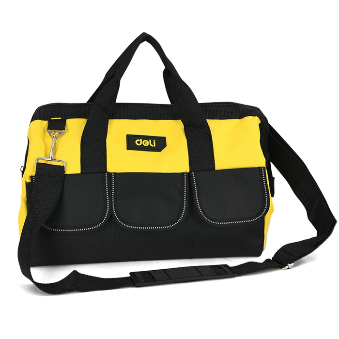 DELI Tool Bag 40x20x27cm Yellow Black