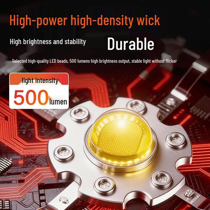 Deli Επαναφορτιζόμενος Φακός LED IPX4 500lm DL551051