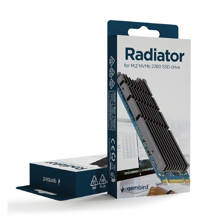 Αξεσουάρ Ψύξης Gembird RADIATOR for M.2 NVMe 2280 SSD DRIVE