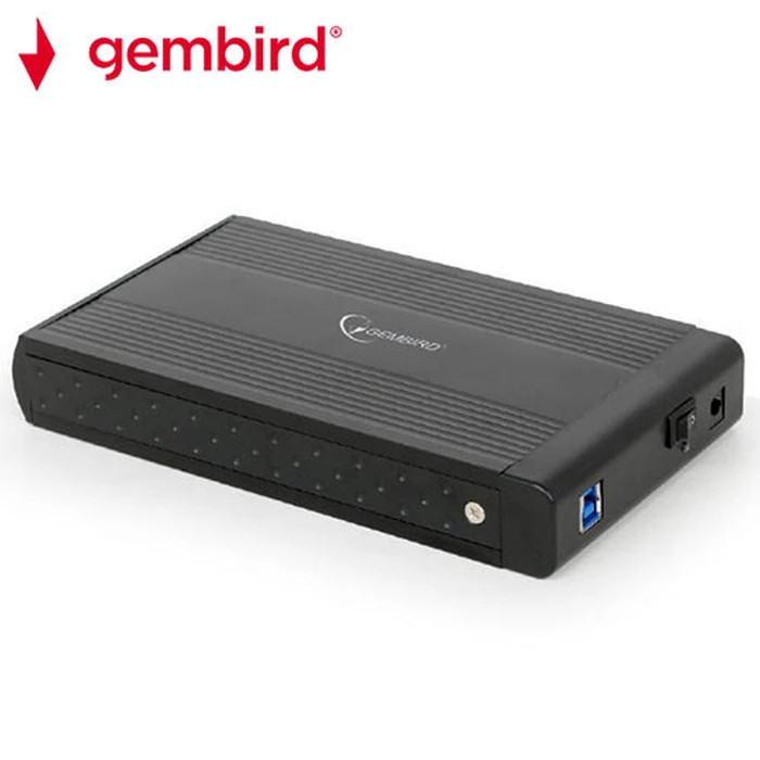 Θήκη Σκληρού Δίσκου 3.5'' Gembird EXTERNAL USB 3.0 Black