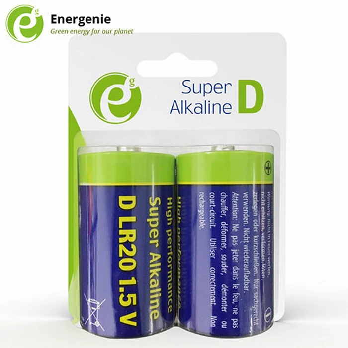 Αλκαλικές Μπαταρίες Energenie D-CELL 2-PACK