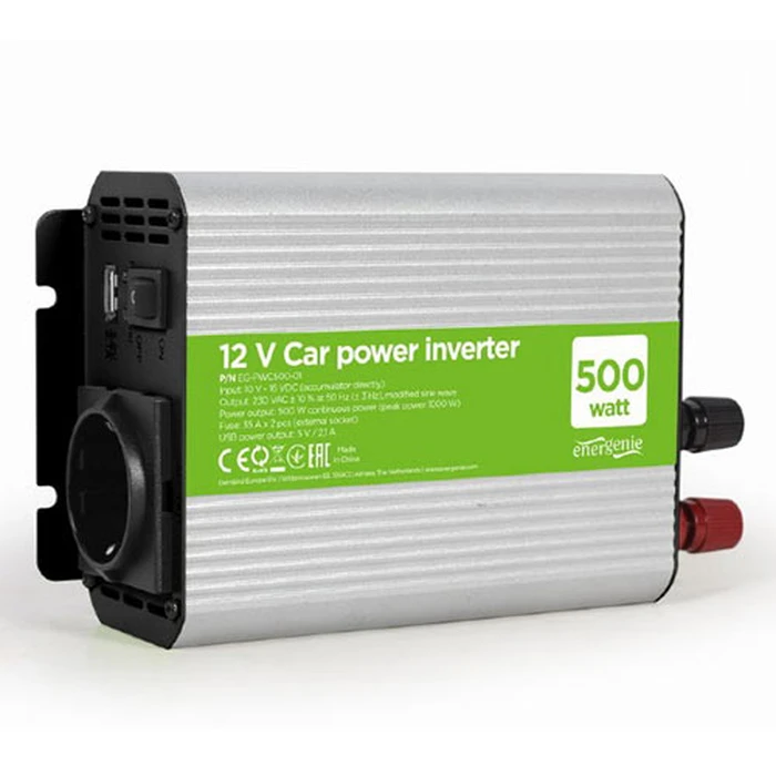 Inverter Αυτοκινήτου Energenie POWER 12V 500W