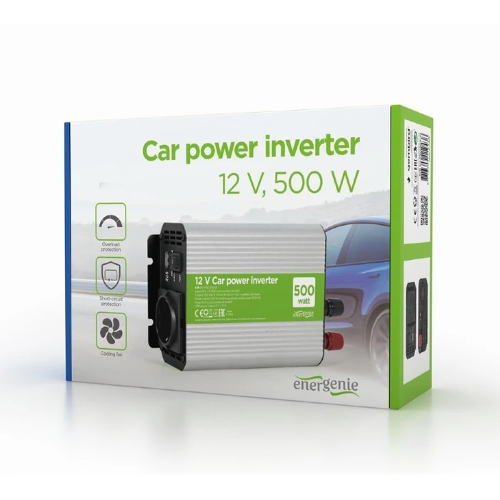 Inverter Αυτοκινήτου Energenie POWER 12V 500W