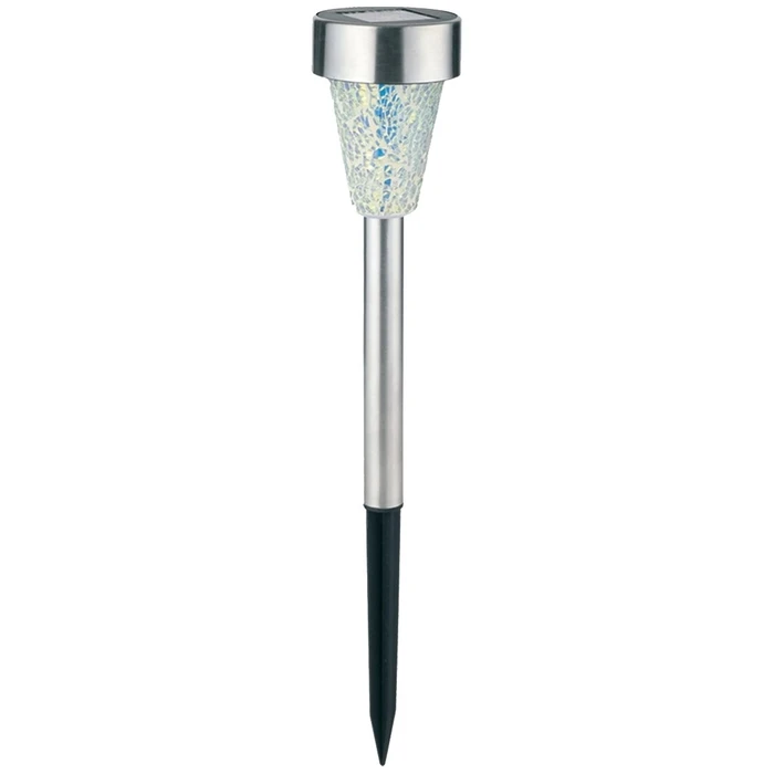 Ηλιακά Φωτιστικά Avide Garden 40cm Stainless Steel with Mosaic Glass 1 LED (12 τμχ)