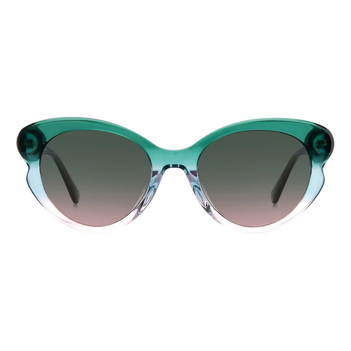 Kate Spade Women Sunglasses ELINAGS3UKF3J - Acetate Cat Eye Frame, Green Lenses