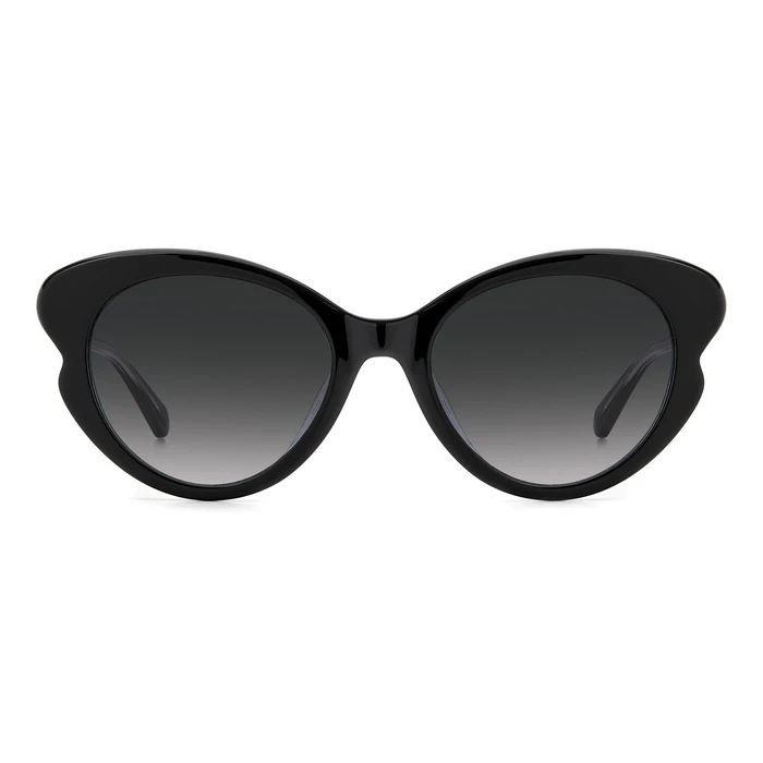 KATE SPADE Elina Women's Sunglasses Black Acetate Frame 53/17/140 mm (100% UV Protection)