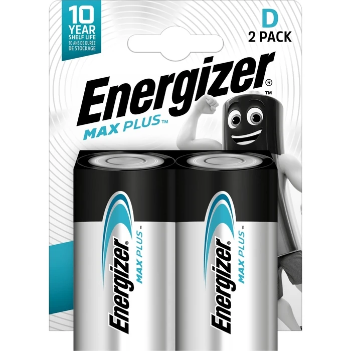 Αλκαλικές Μπαταρίες Energizer Max Plus D (2τμχ)