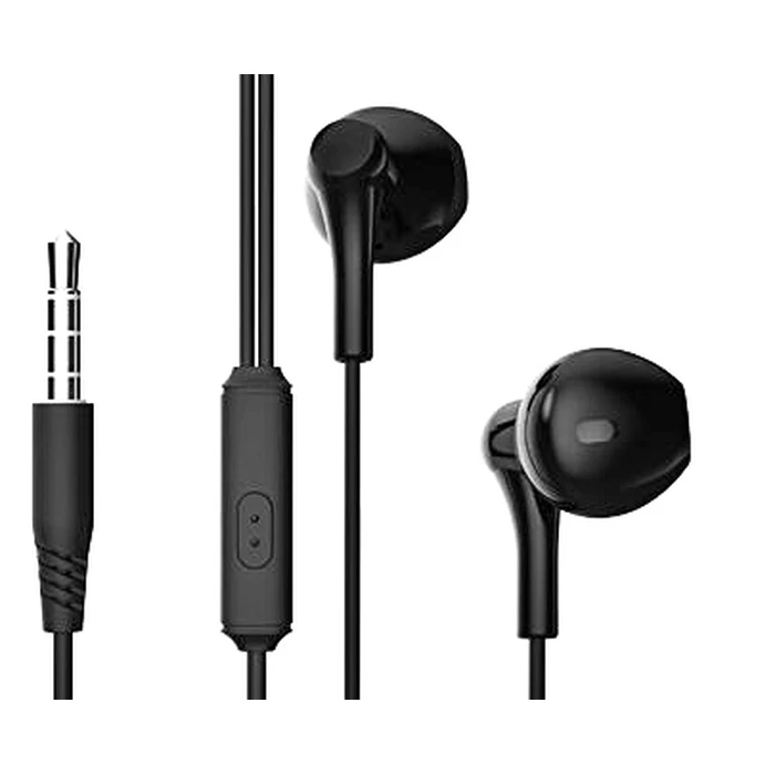 XO EP39 Ακουστικά Handsfree Half In-Ear 1.15μ Μαύρο
