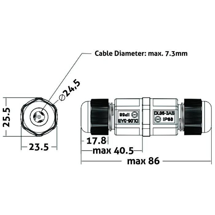 Ηλεκτρολογικό Κουτί Entac Ένωση Καλωδίων 3 Φάσεων Στεγανό IP68