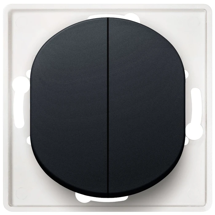 Διακόπτης Τοίχου EON E606.E1 Serial without cover frame, soft-touch black