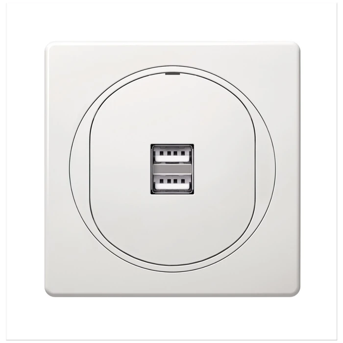 Πρίζα EON 2xUSB charger 2,1A 5V, white