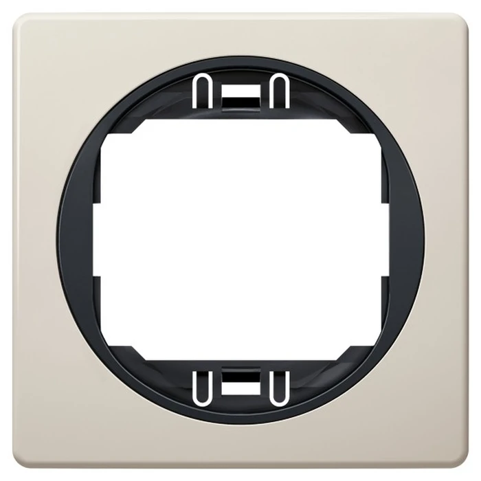 Πλαίσιο Διακόπτη EON E6801.9E One-gang 80x80, beige with black holder
