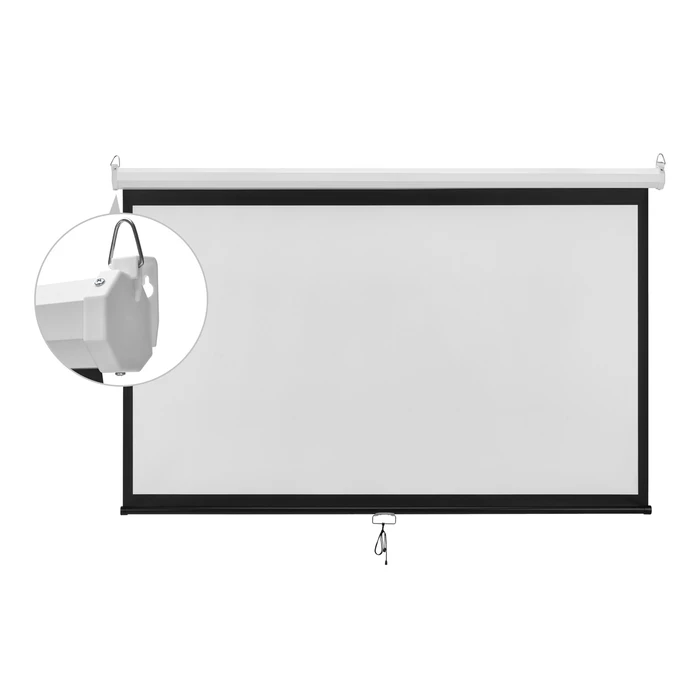 Οθόνη Προβολής Projector Brateck Τοίχου/Οροφής Esba100, 221X124Cm, 16:9/100", Πτυσσόμενη