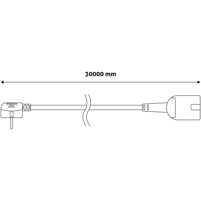 Μπαλαντέζα Entac 30m Πορτοκαλί 3G1.5