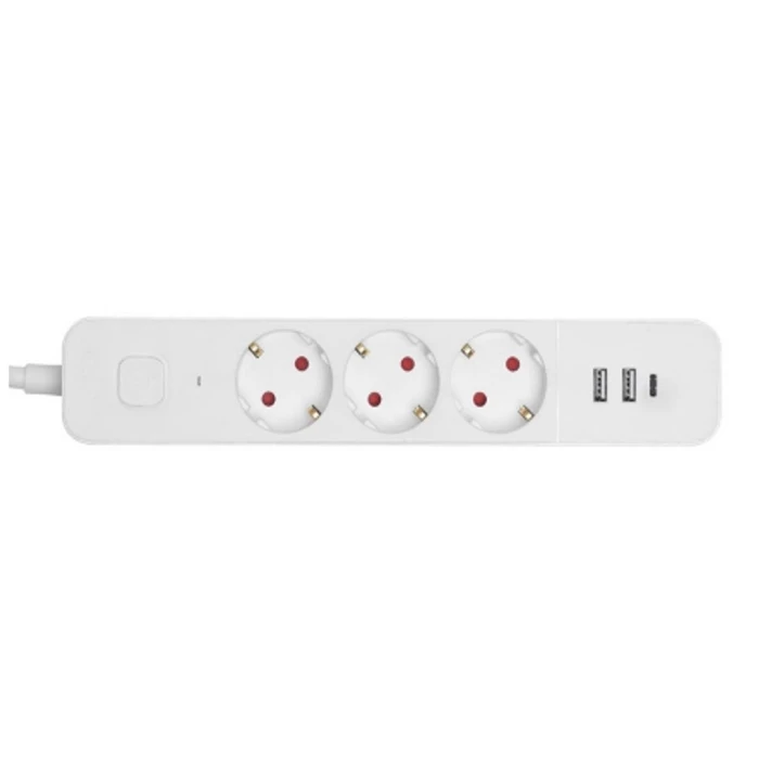 Πολύπριζο Entac 3 Θέσεων με Διακόπτη D2 1.5m 2xUSB-A x 1xUSB-C 3G1.5