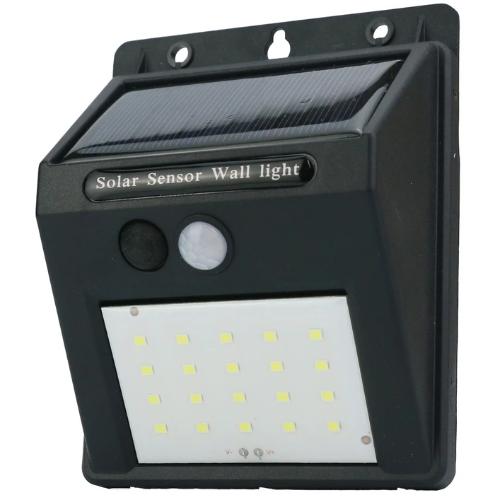 Προβολέας Entac Ηλιακός Τοίχου 1.2W SMD 3 modes Φωτοκύτταρο