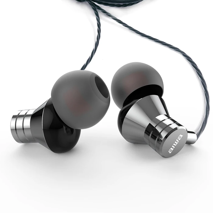 Handsfree Ακουστικά Aiwa Stereo 3,5mm IN-EAR With REMOTE and MIC SILVER
