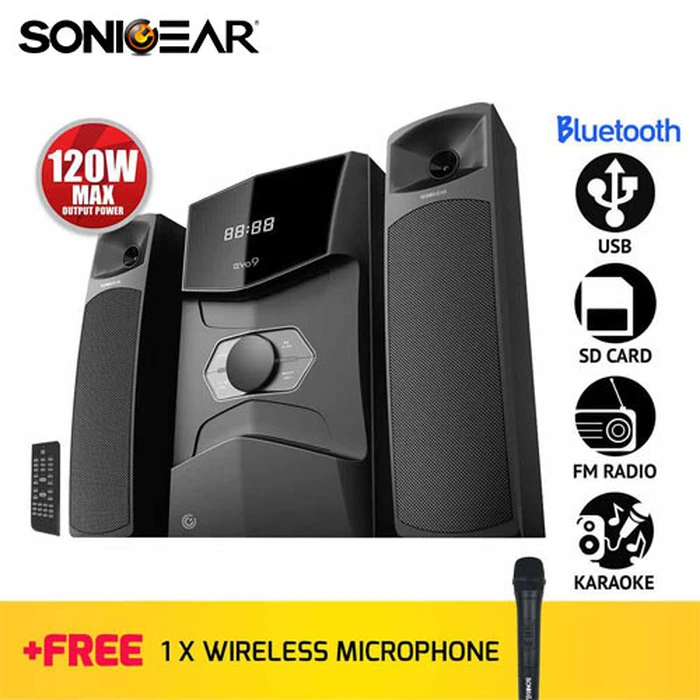 Ηχεία Sonic Gear Bluetooth MULTIMEDIA Audio 2,1 Black