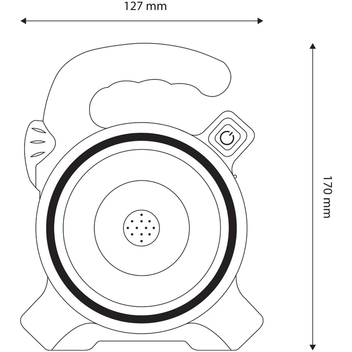Φακός Εργασίας Entac Επαναφορτιζόμενος Ηλιακό 1W