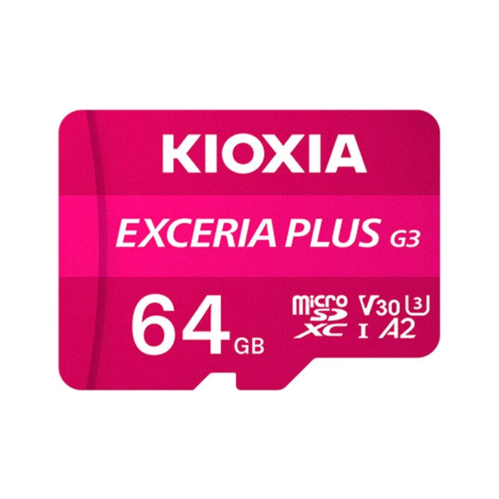 KIOXIA Micro SD Κάρτα Μνήμης 64GB EXCERIA PLUS G3 UHS I U3 με Adapter