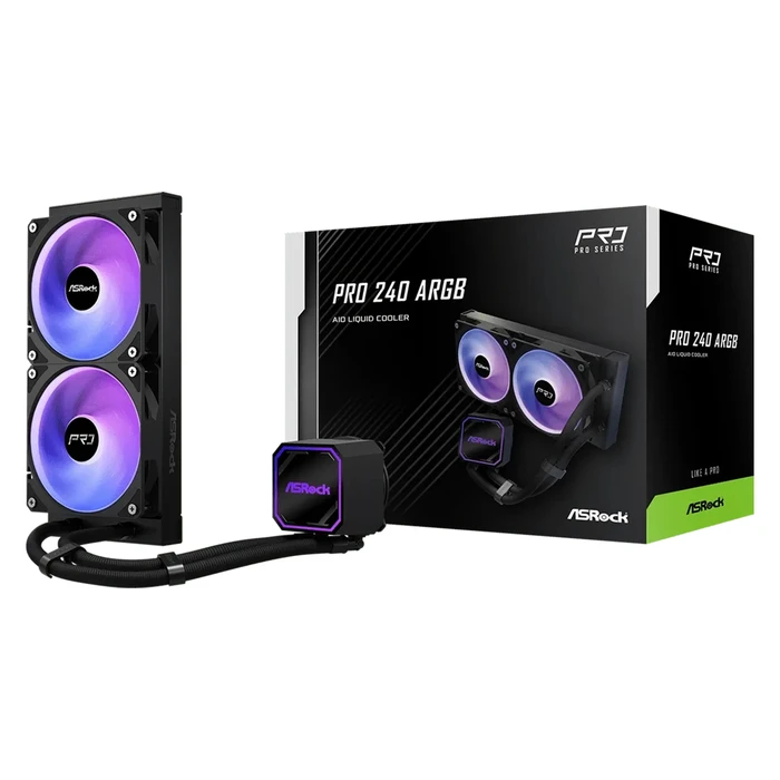 Liquid Cooling AsRock Pro 240 ARGB Black