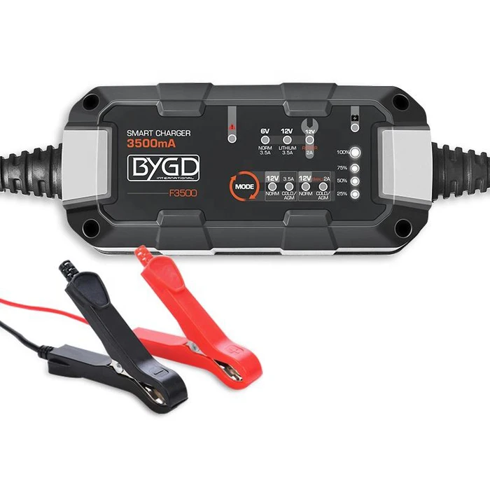 BYGD φορτιστής και συντηρητής μπαταρίας αυτοκινήτου F3500 6 12V 3.5A