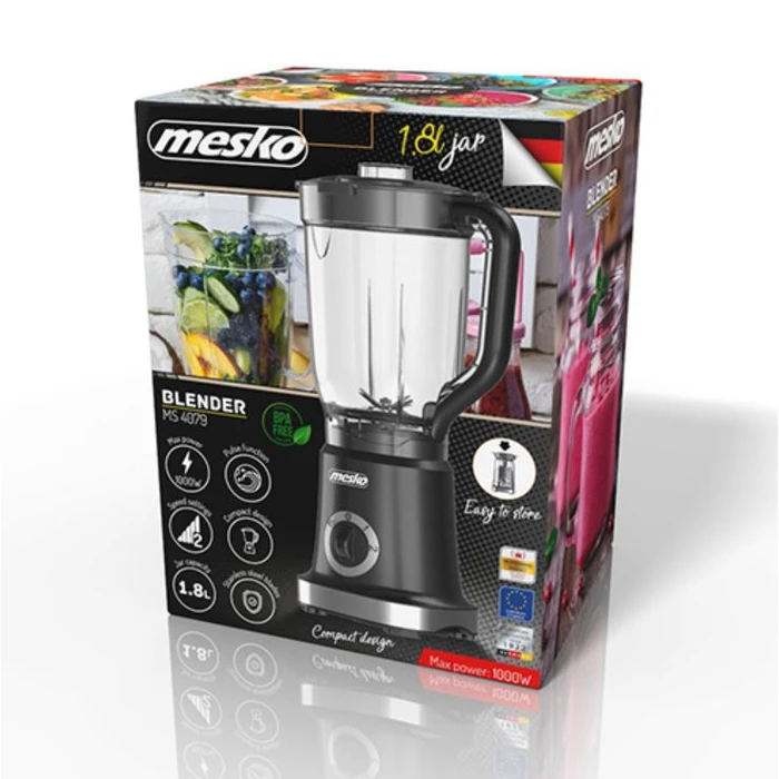 Μπλέντερ Mesko MS 4079b 1.8 L Tabletop 1000 W Black