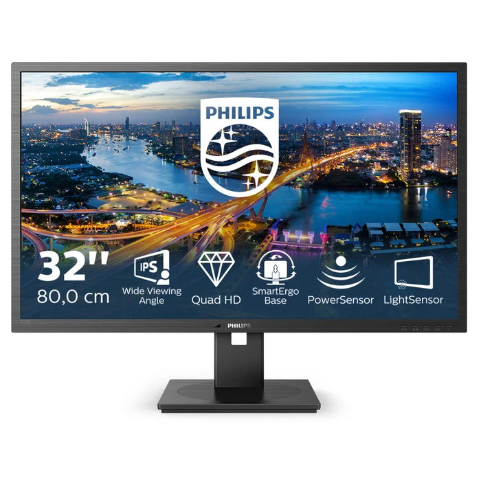 Monitor 31.5" Philips B Line 325B1L/00 80 cm 2560 x 1440 pixels 2K Ultra HD LCD Black