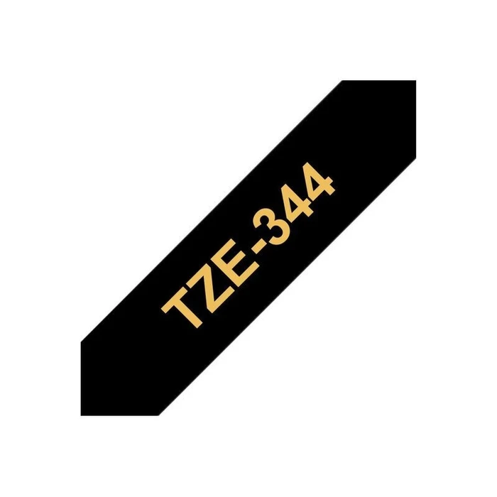 Ταινία Ετικετογράφου Brother TZe-344 - 18 mm - Gold to Black