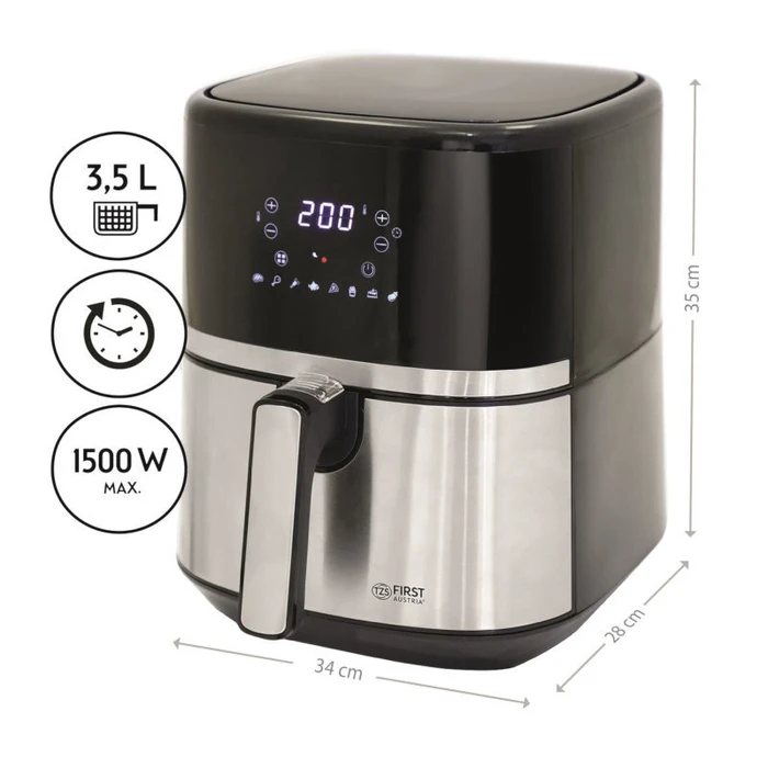 Air Fryer First Austria FA-5053-3 αέρος χωρίς λάδι με ηλεκτρονικό έλεγχο και οθόνη 3.5 L 1500 W