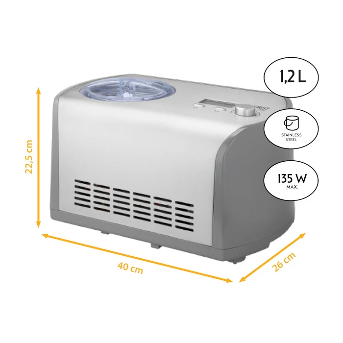 Γιαουρτομηχανή First Austria FA-5105-1 και παγωτού με οθόνη  1.2L, 135W