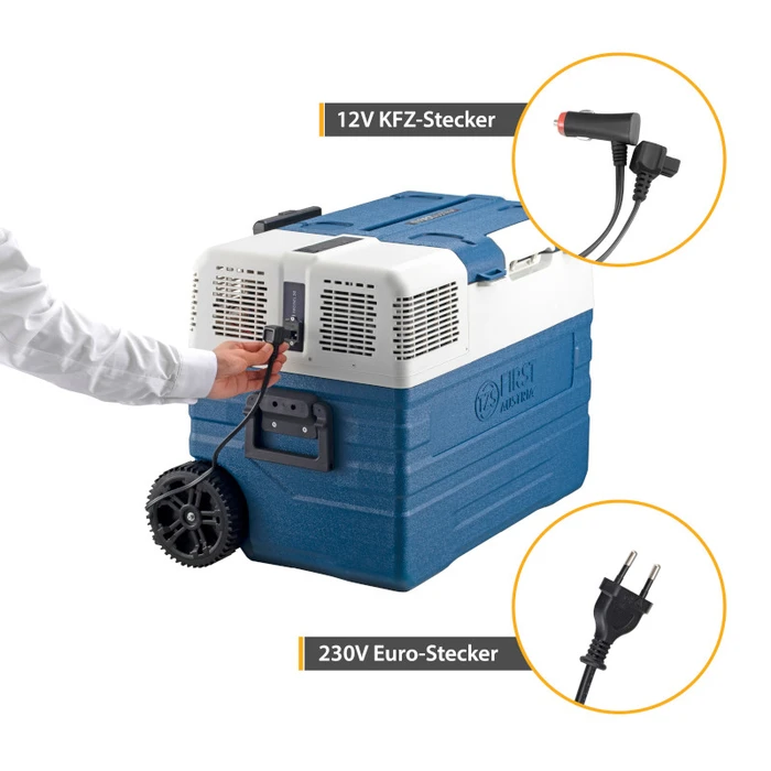 Φορητό Ηλεκτρικό Ψυγείο Θερμαντήρας Τροχήλατο Μπλε Φορητό First Austria FA-5171-1