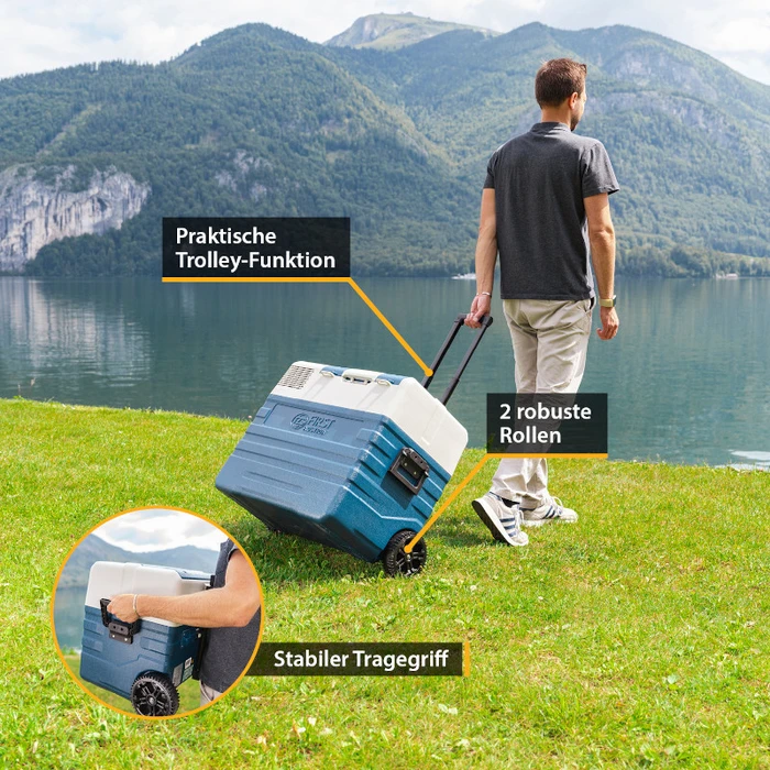 Φορητό Ηλεκτρικό Ψυγείο Θερμαντήρας Τροχήλατο Μπλε Φορητό First Austria FA-5171