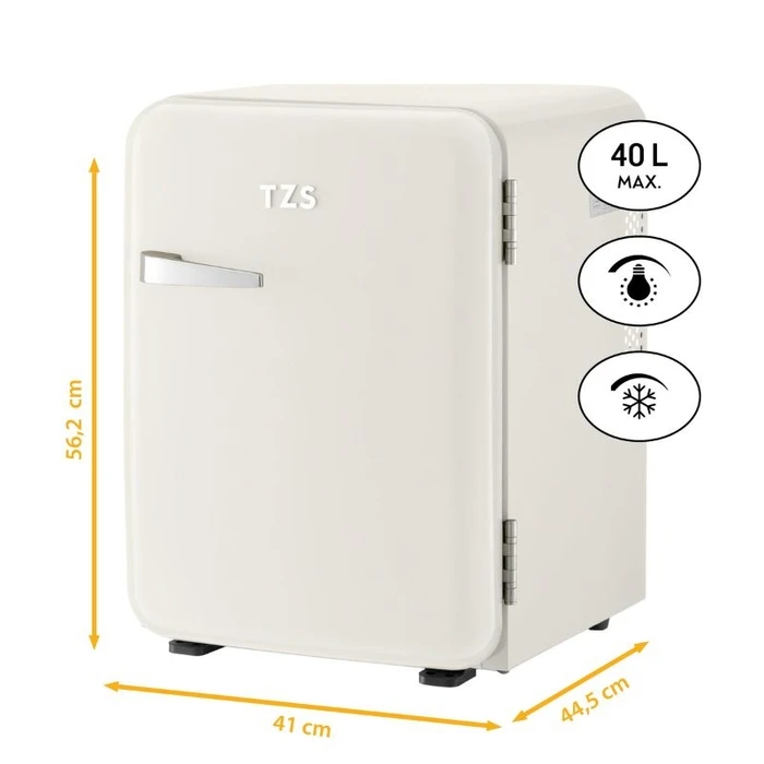 Mini Bar Ξενοδοχείου First Austria FA-5172-3-CR Κρεμ ρετρό R600, 22dB  μικτά 40L