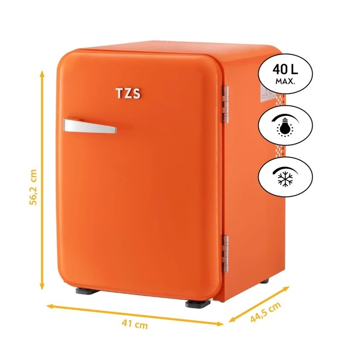 Mini Bar Ξενοδοχείου First Austria FA-5172-3-OR Πορτοκαλί ρετρό R600, 22dB  μικτά 40L