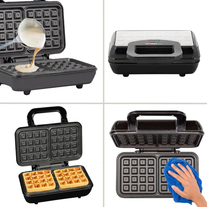 Βαφλιέρα First Austria FA-5305-4 Αντικολλητική για 2 βάφλες 700 W