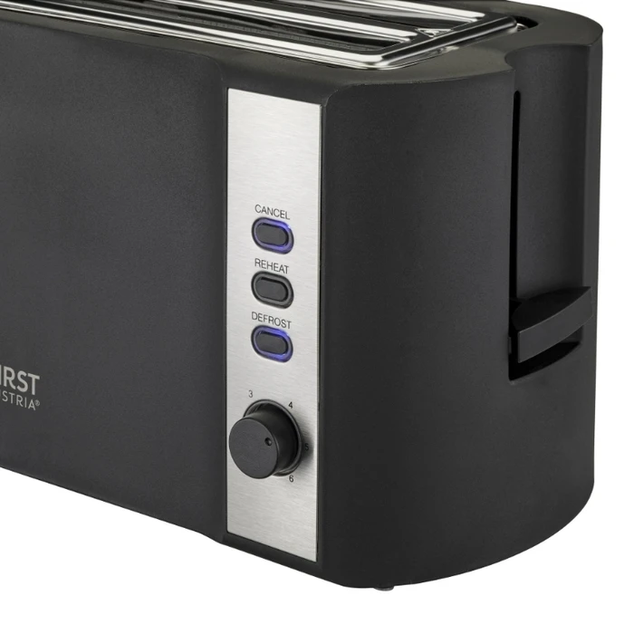 Φρυγανιέρα 4 Θέσεων Και 2 Υποδοχών 1500w First Austria FA-5366-1 Μαύρη