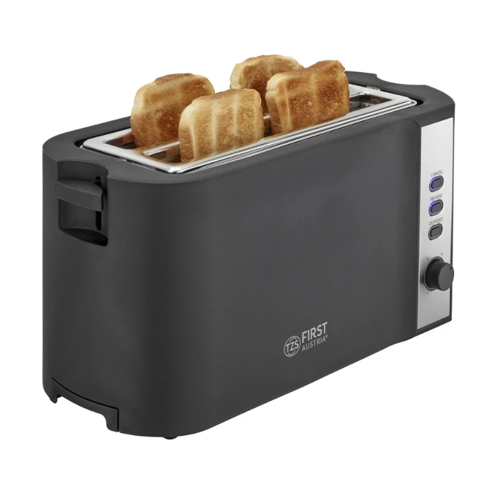 Φρυγανιέρα 4 Θέσεων Και 2 Υποδοχών 1500w First Austria FA-5366-1 Μαύρη