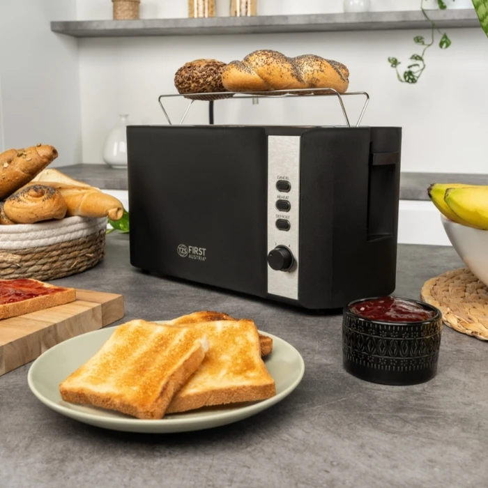 Φρυγανιέρα 4 Θέσεων Και 2 Υποδοχών 1500w First Austria FA-5366-1 Μαύρη