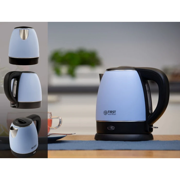 Βραστήρας 1.2 L 2200 W First Austria FA-5407-3-BU Μεταλλικός