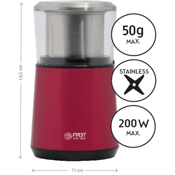 Μύλος Καφέ Μπαχαρικών 200 W First Austria FA-5486-2-RE