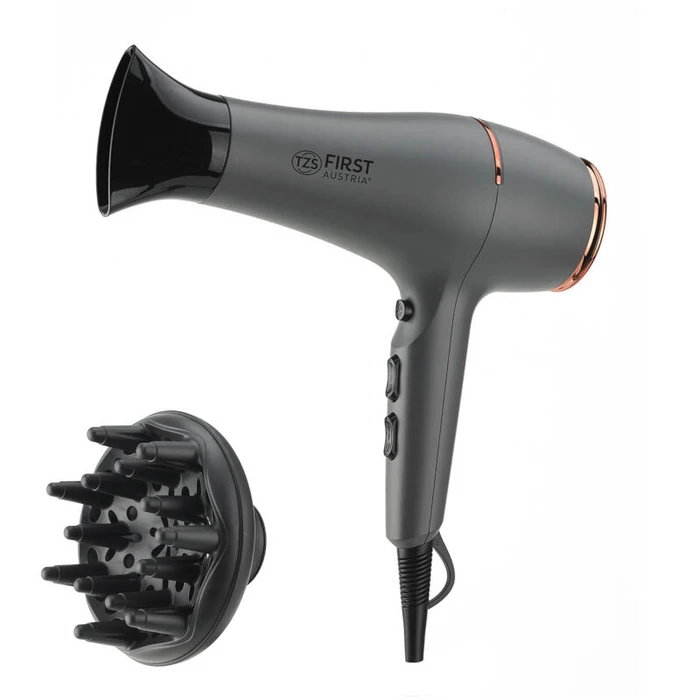 Πιστολάκι Μαλλιών First Austria FA-5654-7-GR Πιστολάκι Μαλλιών με ιονισμό, 2 ταχύτητες και 3 επίπεδα θερμοκρασίας 2200 W