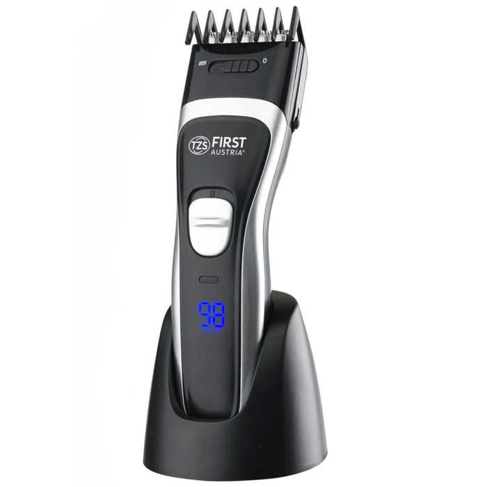 Κουρευτική Μηχανή First Austria FA-5676-6 Επαναφορτιζόμενη με οθόνη, ρυθμιζόμενη χτένα και ατσάλινη κεφαλή 3 W